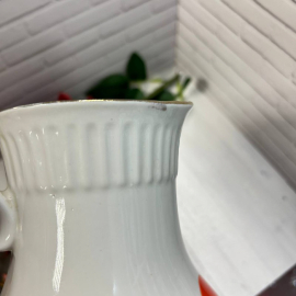 Кувшин "Горох" Городницкий ФЗ 1970-1980гг. Фарфор с крытьем и позолотой. Винтаж, СССР. Картинка 3